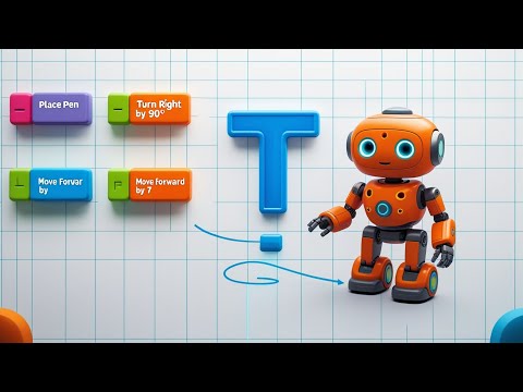 Draw Alphabets using coding | Fun programming for Kids | CodeRobo 🤖