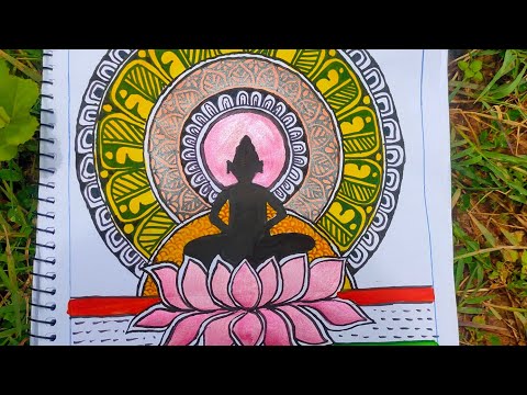 budha mandala art || Easy mandala art ||