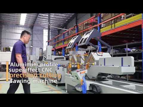 Precision CNC Cutting Saw for Aluminum Profiles with 45° Angle Cutting, ±0.1mm Accuracy