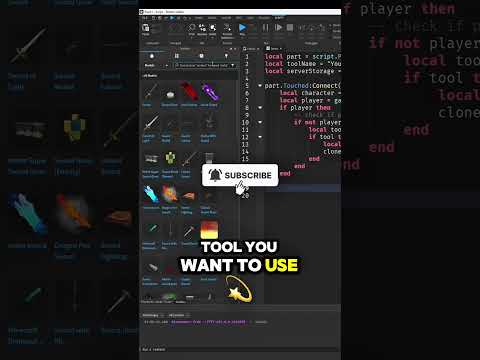 Roblox Studio Tip 51: How to Get a Tool Upon Touch! #scripting #roblox