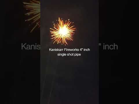 Kaniskarr Fireworks 4"inch single pipe "Devis" Beautiful Green colour shot.. Bhagya Rekha Crackers