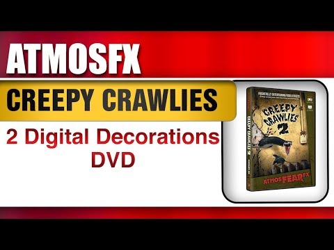 AtmosFX Creepy Crawlies 2 Digital Decorations DVD for Halloween Holiday Projection Decorat