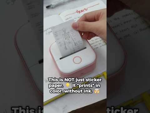 “No-Ink Thermal Sticker Paper You Didn’t Know You Needed” #InklessPrinting