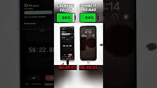 Samsung Galaxy Z Fold 6 vs iPhone 15 Pro Max: The Ultimate Charging Test!⚡Who Win's ?🔥 #shorts#viral