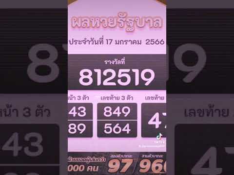 หวยรัฐบาลไทย 17 มกราคม 2566#princessnaga879#som-bug-muang