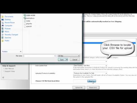 Pinnacle Cart: How to bulk upload your products into Pinnacle Cart Shopping Cart