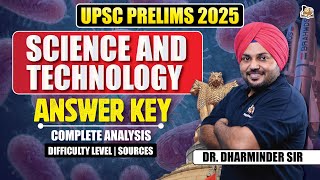 UPSC Prelims 2025 Science & Tech Detailed Analysis | Answer Key & Sources Discussion | SleepyClasses