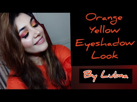 Orange Yellow Eyeshadow Look 🍁🌻