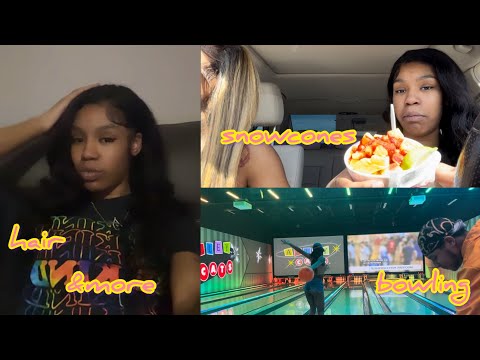 Weekend vlog❤️ bowling,snowcones,hanging w/ friends, and more