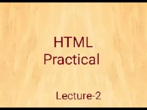 Class:- 7 || HTML tag with practical