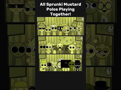 All Sprunki Mustard Polos Playing Together