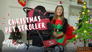 Best Pet Stroller Features to Keep Warm this Christmas | Petique's Pebble Pet Stroller