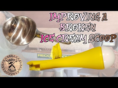 Woodturning| No More Ice Cream?... Restoring A Broken Ice Cream Scoop