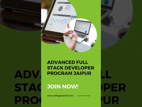 Get access to the top notch Advanced Full Stack Developer Program Jaipur at Soft Approach IT.