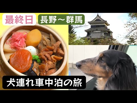 【犬連れ旅】峠の釜めしを食べるために横川へ。車中泊旅・最終日【長野〜群馬】