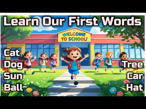 Let’s Learn Our First Words! 🎶 Fun Song for Kids!