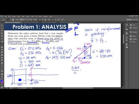 Topic 2 - Ultimate Stress Design for Singly-Reinforced Beams (Part 2-Analysis Problems) CEM