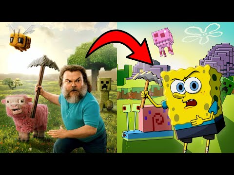 The Minecraft Movie but its SPONGEBOB