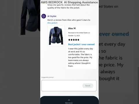 Fashion stylist Shopping Assistance by Amazon with AWS Bedrock AI Stylist #ai #viral