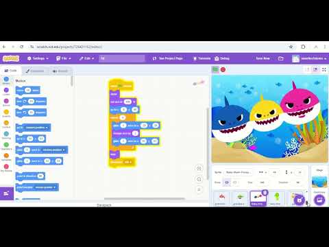 Baby Shark Animation in Scratch 🦈🎵 | Step-by-Step Guide for Kids!