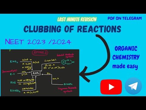 Organic chemistry tricks|NEET2023|clubbing of reactions |NEET 2024|#neet2023 #neet2024 #neettamil