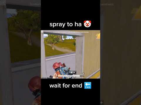 spray to ha 🤡 bgmi wait for end 🤯#bgmi #1v4bgmigameplay #bgmishorts #bgmishorts #pubgmobile #sorts