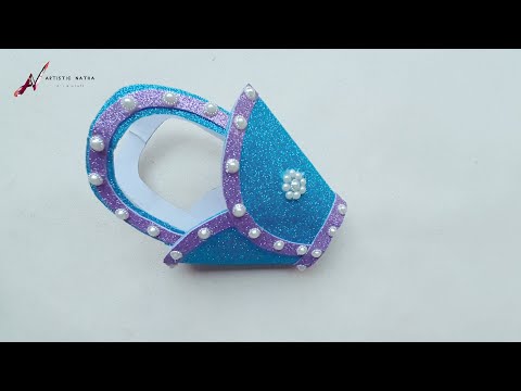 glitter paper craft | diy mini handbag #artisticnatha #shorts #viralvideo #craft #diy