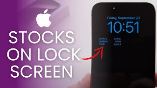 iOS 18: How To Add Stocks On iPhone Lock Screen!