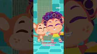 Mommy teaches me to clean up! #bath #cleaning #okidsplay #childrenssong