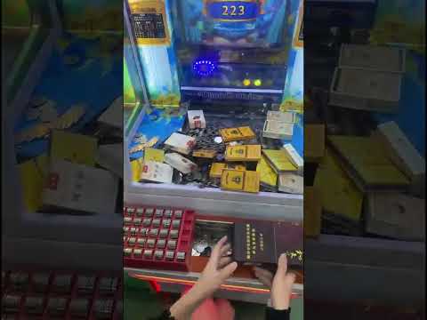 Tower of Coins Crashes Down with Prizes! 🎁💰 #coinpusher #arcade #games