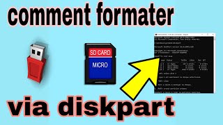 comment formater une clé usb via diskpart windows