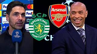 Thierry Henry Reaction After Sporting CP 0-1 Arsenal | Arteta Interview & Post-Match Analysis 🔥