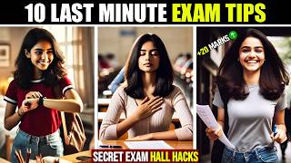 Last Minute Exam Tips🔥 | 10 SECRET Exam Hall Hacks | AmbiJyo
