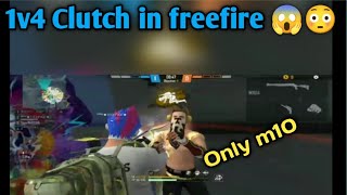 1 v 4 clutch in free fire 😱|| Only M10|| #Freefire Shorts # Shorts