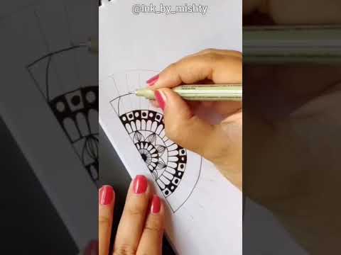 mandala art for beginners| mandala art easy | mandala drawing | shorts | youtube shorts