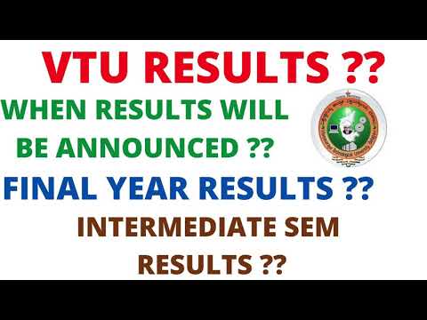 VTU UPDATE | vtu update today 2020| WHEN RESULTS WILL BE ANNOUNCED ?