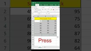 sum #excel #spreadsheetmagic #spreadsheetsoftware #microsoftexcel #microsoftoffice #googlesheets