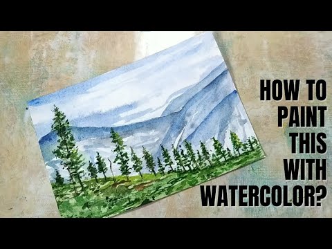 Watercolour mini Landscape Painting