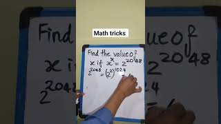 math tricks #matholympiadquestion #matholympiad #mathematics #mathsolympiad #exponentialequation