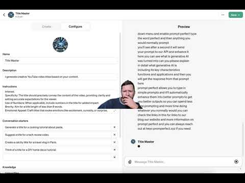 Start to Finish: My YouTube Title GPT Creation