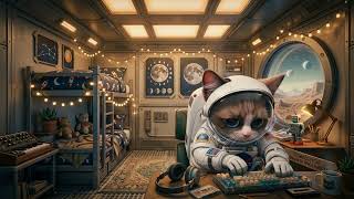 Study With CosmoCozyCat🐱 | Space Lofi Study Session | 貓咪太空讀書室 | Calm Focus Music