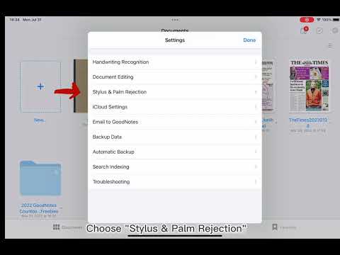 How to use universal pencil on Goodnotes?