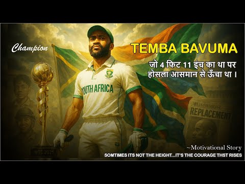 Temba Bavuma - जो 4 फिट 11 इंच का था पर होसला आसमान से ऊँचा था। Motivational Success Story,Champion.