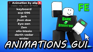 Roblox Fe Script Showcase: Alip Animations Gui