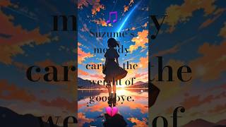 Suzume Song | Lost in Time 💫 | Emotional AMV #music #anime #shorts #hearttouching  #brokenmelody