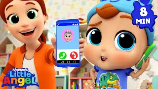 Hello, Hello! Baby John’s First Phone Call 📞 | Little Angel | Kids Songs & Nursery Rhymes