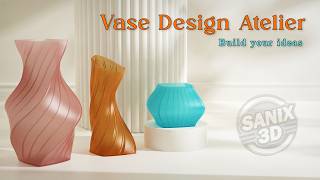 SANIX3D Studio - Vase Design Atelier : Design 3D Printable Vases and Planters in Your Browser