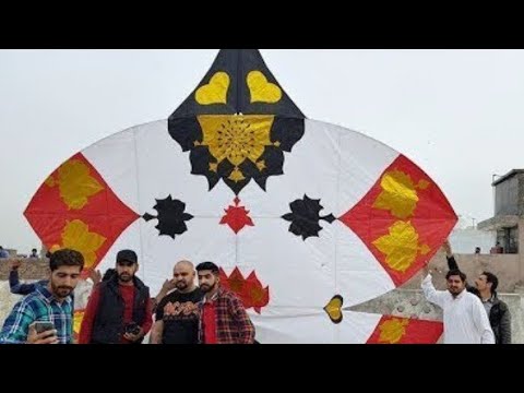 #Lohri2020 #Kiteflying Big kite flying | lohri in punjab | monofill gattu | 10 Feet kite