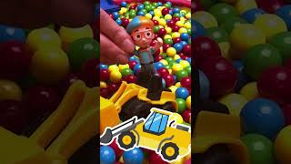 🟢🔴🔵Find the EXCAVATOR in the BALL PIT🤹! Toy Challenge! #shorts #blippi