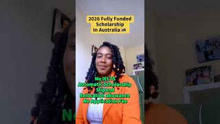 Apply for this now. No separate application for scholarship.